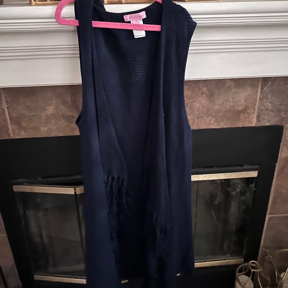 Size XS Lilly Pulitzer Navy Sweater Vest